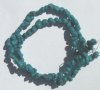 16 inch strand of Small Over Dyed Matte Howlite Turquoise
